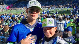 🏈Our FIRST SEATTLE SEAHAWKS NFL Football Game 🏈 [upl. by Tips]