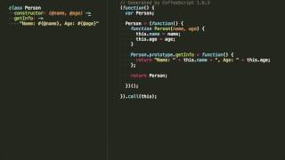 Курс по Coffeescript Классы 08 [upl. by Nonnek619]