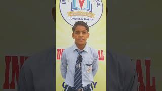 Kanik student of grade 7th moon village Bhadour JAY INTERNATIONAL SCHOOL [upl. by Sherrer]