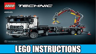 LEGO Instructions  Technic  42043  MercedesBenz Arocs 3245 Alternative Model B [upl. by Lemaj]