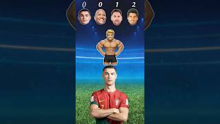 Ronaldo vs rock vs Messi vs saurez ✅⚽✅  Ronaldo asking short [upl. by Keil]