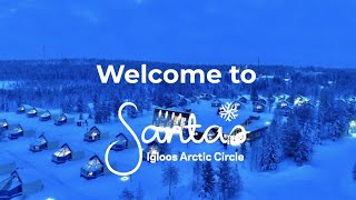 See whats it like to stay is Santas Igloos Arctic Circle Premium glass igloo holiday in Lapland [upl. by Drhcir]