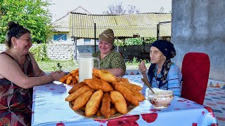 Piroshki  Unusual Fried Buns Recipe [upl. by Aihtnis11]