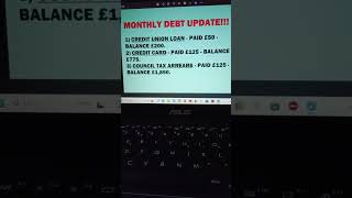 SLOWLY GETTING OUT OF DEBT MARCH UPDATE savingmoneylife costofliving debtfreejourney loudbudget [upl. by Macmillan]