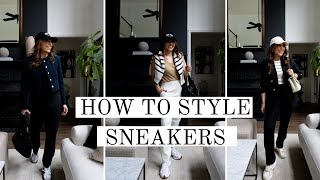 HOW TO STYLE SNEAKERS  CLASSIC  OUTFIT MODERN OUTFIT IDEAS [upl. by Boelter]