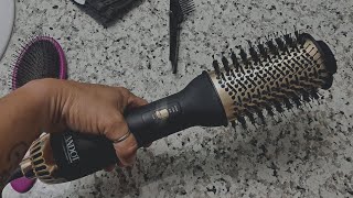 LANDOT Hair Blow Dryer Brush and Volumizer Review  Hot Air Brush for Drying Straightening [upl. by Circosta862]