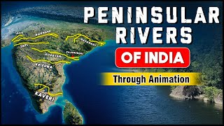 Indian Geography Peninsular Rivers of India  Smart Revision through Animation  OnlyIAS [upl. by Nimesh]