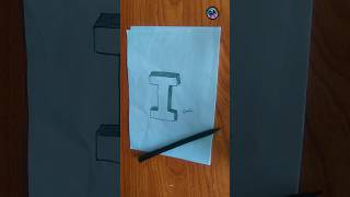 3dart howto draw 3dletterdrawing 3D LETTER I [upl. by Aryn]