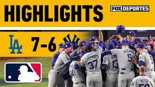 😎🏆 DODGERS GANAN SERIE MUNDIAL 2024  Los Angeles Dodgers 76 New York Yankees  HIGHLIGHTS  MLB [upl. by Enneyehc]