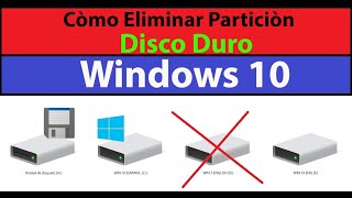 Eliminar o Borrar Particiones Disco Duro Windows 10 [upl. by Garv633]