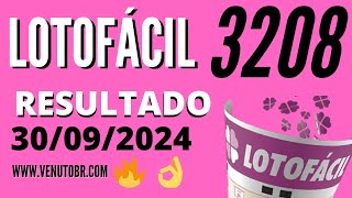 🍀 Resultado Lotofácil 3208 [upl. by Ormand346]