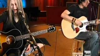 Avril Lavigne  Sk8er Boi acoustic live Sessions  AOL April 12 2004 HQ [upl. by Courtund743]