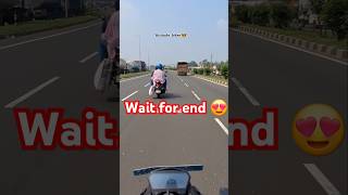 Wait for end 😍 explore motovlog rider shorts love xtreme vlog bike bikerattitude traffic [upl. by Iadahs700]