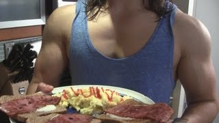 MUSCLE MEAL Time Anabolic Eggs with Biblical Toast WHAT [upl. by Wenger]