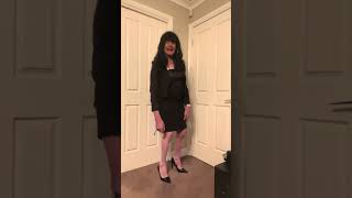 I am an office lady with my two piece suit Please subscribe for cerebral palsy IMG 2711 [upl. by Rivkah]