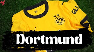 Puma Borussia Dortmund 202324 Home Jersey Unboxing  Review [upl. by Jempty]