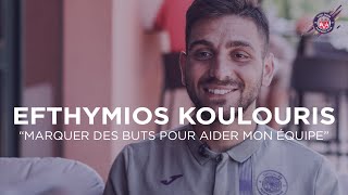 quotJe veux marquer des buts pour aider mon équipe quot la première interview dEfthymios Koulouris [upl. by Tiossem818]