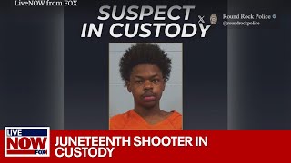 Juneteenth festival shooting suspect arrested  LiveNOW from FOX [upl. by Odirfliw913]