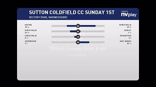 LIVE  Sutton Coldfield CC Sunday First XI vs Nuneaton CC Sunday 1st XI  14072024 [upl. by Onibas]