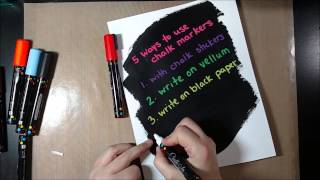 5 Ways to Use Chalk Markers featuring Chalkola Markers [upl. by Einnej291]