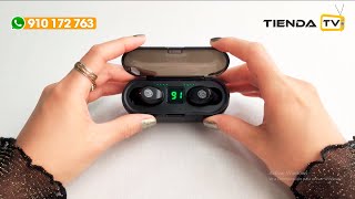 Cómo usar los audífonos TWS F9 V51 con Bluetooth [upl. by Amalburga188]