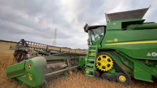 Harvest 2024 Episode 16 Spring Oats Underway [upl. by Naimad]