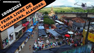 Feira Livre de Taquarana Alagoas 19082023 dronexereta novo drone alagoas djimini3 dji [upl. by Nnyw]