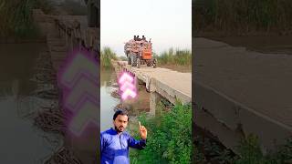 Tractor load and canal bridge breaker  short ytshort shortvideo [upl. by Atwood]