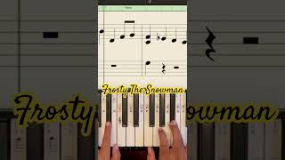 Frosty The Snowman piano sheetmusic music [upl. by Barlow]