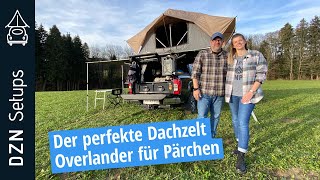 Dachzelt Nissan Navara  Der perfekte Dachzelt Overlander für Pärchen mit Frontrunner Dachzelt [upl. by Rehttam]