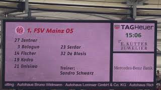 VFB vs Mainz 05  Mannschaftsaufstellung Mainz 2017 live  MercedesBenz Arena  Stuttgart [upl. by Roseanne951]