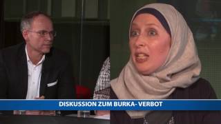 BelakowitschJenewein in der live Diskussion quotBurka Verbotquot auf OE24 TV [upl. by Fisoi]