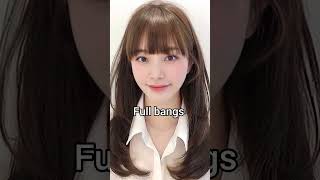 Types of bangs with name shorts aesthetic beautiful [upl. by Analrahc]