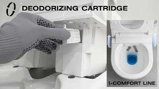 How to replace the IComfort Line toilet deodorizing cartridge [upl. by Ykciv]