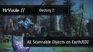 Destiny 2  All Scannable Object Locations on EarthEDZ [upl. by Blasius851]