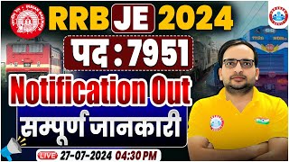 RRB JE 2024 Notification  RRB JE Eligibility Age Limit Syllabus Salary By Ankit Bhati Sir [upl. by Nicolette]