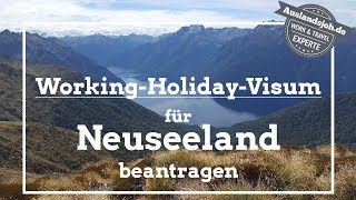 Working Holiday Visum für Neuseeland online beantragen [upl. by Ognimod]