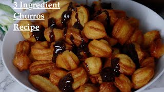 How To Make Churros with Only 3 Ingredients Simply hafsa [upl. by Yasui]