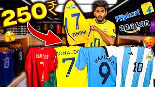 I Bought Football Jerseys for Only Rs 250 From Amazon amp Flipkart  Haul amp Review [upl. by Moreen]