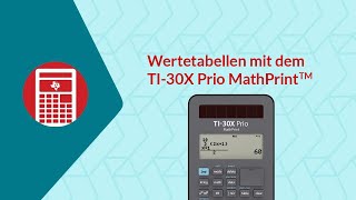 Nullstellen bestimmen mit Hilfe der Wertetabelle mit dem TI30X Prio MathPrint™ [upl. by Aicinoid]