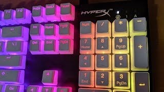 HyperX NEW White Double Shot PBT Keycaps UNBOXING [upl. by Ahsratan]