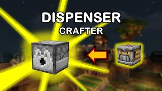 How to AUTO CRAFT Dispensers  Minecraft 121 Tutorial [upl. by Zephan465]