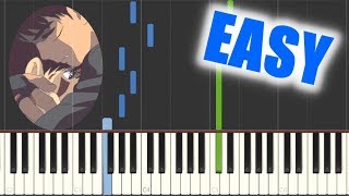 Princess Mononoke  Ashitaka and San EASY Piano Tutorial  アシタカとサン【ピアノ簡単】もののけ姫 [upl. by Madlin]