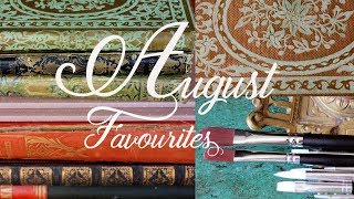 AUGUST FAVOURITES 2018  Paperblanks notebooks books and brushes  Merveilles en Papier [upl. by Frodine793]