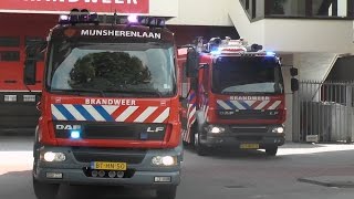 Brandweer Mijnsherenlaan AL441 oude TS441 amp nieuwe TS441 met spoed naar gebouwbrand in Rotterdam [upl. by Htessil]