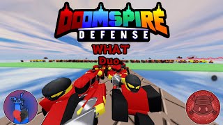 WHAT Duo Triumph  Roblox Doomspire Defense [upl. by Ahseen722]