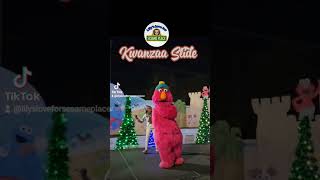 Sesame Place  Kwanzaa Slide with Telly  12823 [upl. by Meir]