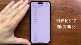 New iOS 17 Ringtones for Incoming Calls iPhone 14 Pro Max [upl. by Eugor]