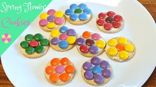 Flower Cookies with Ritz crackers and Smarties [upl. by Ayanat]