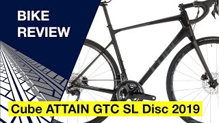 Cube ATTAIN GTC SL Disc 2019 Bike review [upl. by Enelyad]